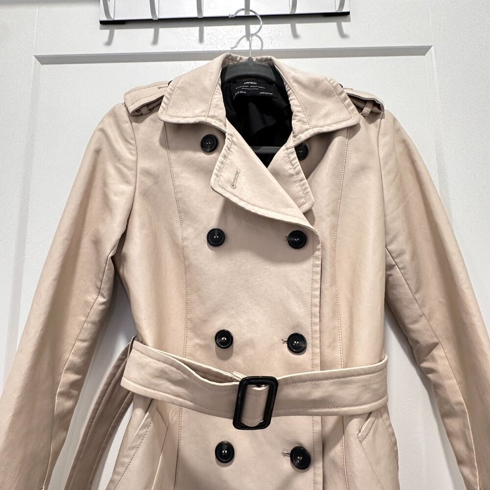 NWOT Zara Trench Coat - Picture 4 of 6